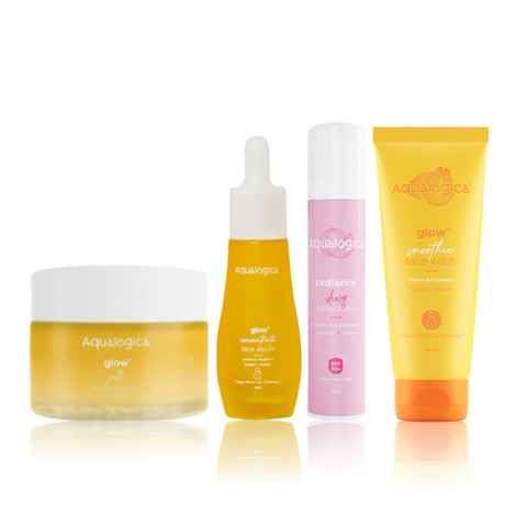 Buy Aqualogica Everyday Glowing Skin Routine Kit (100g+30ml+50g+50 gm) - Purplle