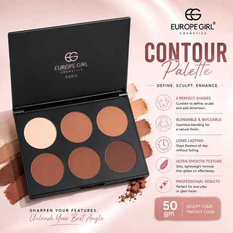 Buy Europegirl Cosmetics Contour Palette 50 gm - Purplle