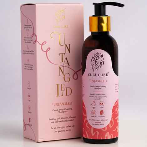 Buy Curl Cure Untangled - Shampoo with Coconut and Lavender | 100% Sulphate Free | All Hair Types - 200 ml - Purplle