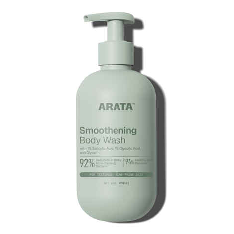 Buy Arata 1% Salicylic Acid Body Wash For Body Acne & Bumpy Skin | Exfoliates & Deep cleanses skin | For all skin types | Body Shower Gel - 300 ml - Purplle