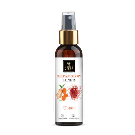 Buy Good Vibes Ubtan Insta Glow Toner | Refreshing, Hydrating | Vegan, No Alcohol, No Parabens, No Sulphates, No Mineral Oil, No Animal Testing (120 ml) - Purplle