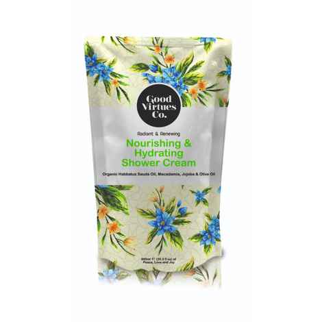 Buy Good Virtues Co Nourishing & Hydrating Shower Cream Refill Pack - 600ml - Purplle