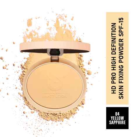 Buy Mattlook HD Pro High Definition Skin Fixing Powder, Face Makeup, SPF-15, Yellow Sapphire (20 gm) - Purplle