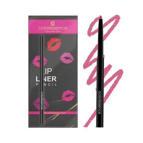 COLORESSENCE Long Stay Smudge Free Waterproof Creamy Definer Lip Liner Pencil 0.25 gm - Pink-Delight