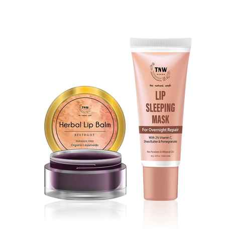 Buy TNW The Natural Wash Lip Sleeping Mask and Beetroot Lip Balm Combo of 2 - Purplle