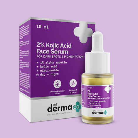 Buy The Derma Co. 2% Kojic Acid Face Serum with 1% Alpha Arbutin & Niacinamide for Dark Spots (10 ml) - Purplle