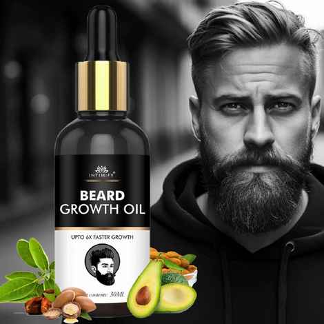 Intimify Beard Growth Oil for Men Non-Sticky, Light Beard Oil Grow Thick and Fuller Beard Oil 30 ML