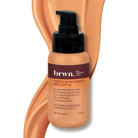 Buy Brwn Tinted Moisturiser SPF 30 with Vitamins and Prebiotics - Caramel 50ml - Purplle