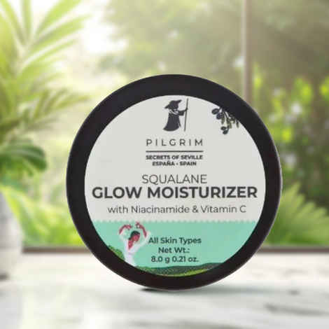 Buy Pilgrim Mini Squalane Glow Moisturizer 8 gm - Purplle