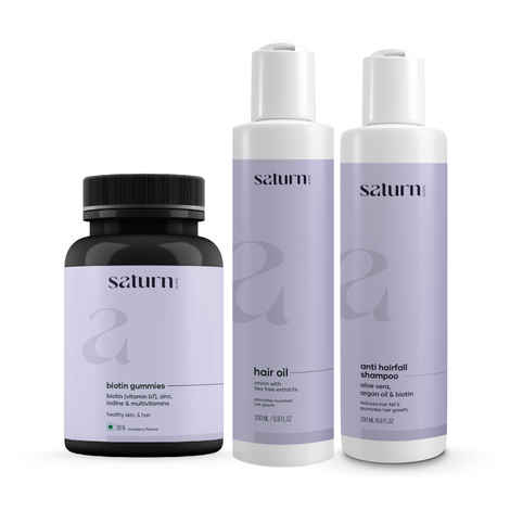 Buy Saturn By GHC Hair Strengthening Kit Combo of 3 - Purplle