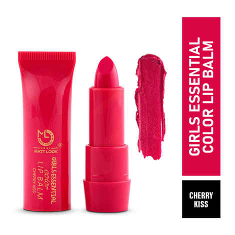 Buy Mattlook Lip Makeup Girls Essential Colour Lip Balm Moisturizing Lip, Cherry Kiss (3.5 gm) - Purplle