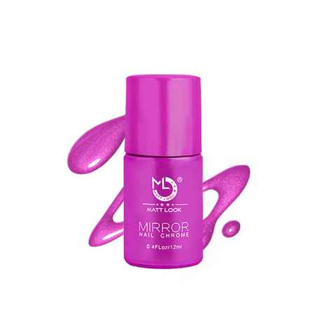 Buy Mattlook Shine Like Mirror Nail Chrome, Purple-A (12ml) - Purplle