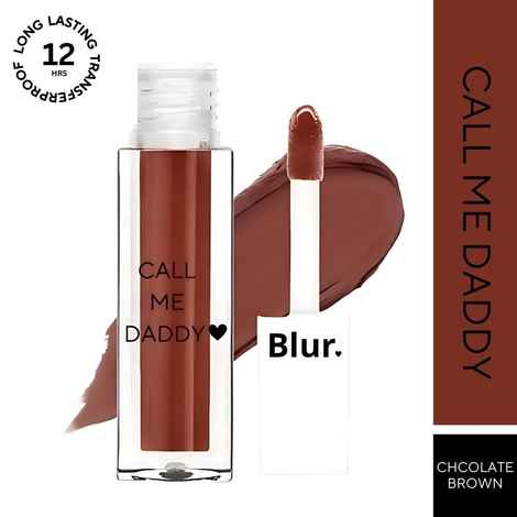Buy BLUR INDIA Call Me Daddy | Nude Matte Liquid Lipsticks - Chocolate Brown 5 ml - Purplle