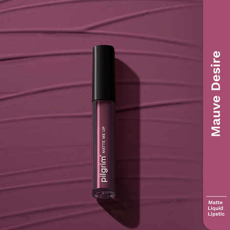 Buy Pilgrim Liquid Lipstick Mauve Desire,Rich Matte Colour, TransferProof, Hyderating and Lightweight,With Spanish Squalane and Hyaluronic Acid,For Woman 3 ml - Purplle