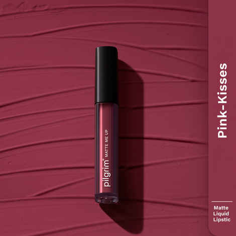 Buy Pilgrim Liquid Lipstick Pink Kisses,Rich Matte Colour, TransferProof, Hyderating and Lightweight,With Spanish Squalane and Hyaluronic Acid,For Woman 3 ml - Purplle