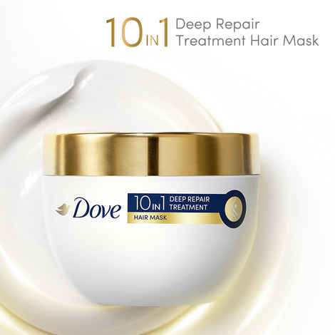 Buy Dove 10 in 1 Deep Repair Treatment Hair Mask, for damaged hair 300 ml - Purplle