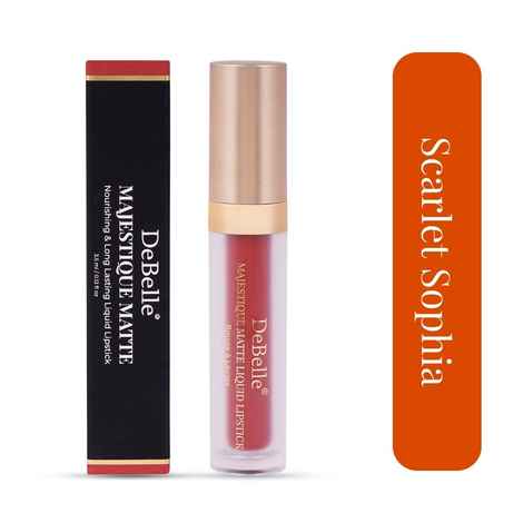 Buy DeBelle Majestique Matte Liquid Lipstick Scarlet Sophia,3.5 ml - Purplle