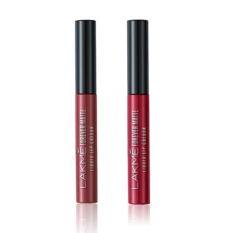 Buy Lakme Forever Matte Lipstick Combo (Forever Matte Liquid Lip Colour, Nude Dream(5.6ml) + Forever Matte Liquid Lip Colour, Crimson Rose, (5.6ml)) - Purplle