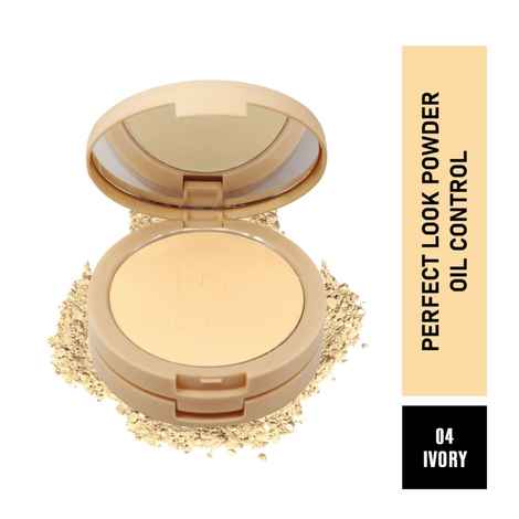 Buy Mattlook Perfect look Powder 2 in 1 Formula Oil Control, Powder + Base Concealer, Face Makeup, Ivory (20 gm) - Purplle