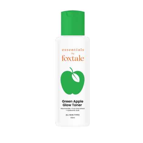 Buy Foxtale Essentials Daily Green Apple Glow Toner with Niacinamide, Fruit AHA Extract and Hyaluronic Acid - Clinically Proven Brightening Ingredients, Suitable for All Skin Types, Men and Women - 100 ml - Purplle