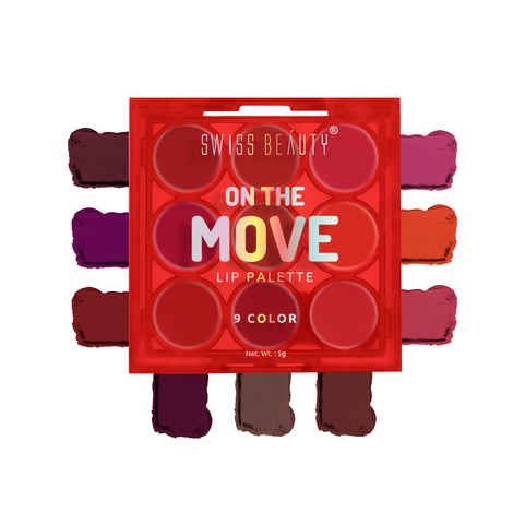 Buy Swiss Beauty On the Move Lip Palette 5g - Purplle