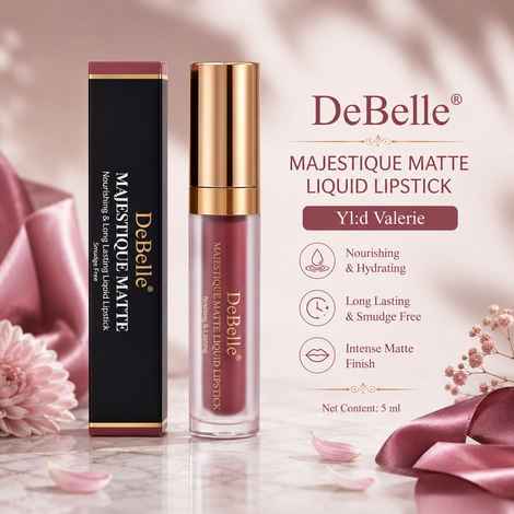 Buy DeBelle Majestique Matte Liquid Lipstick Vivid Valerie, 3.5 ml - Purplle