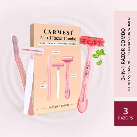 Carmesi 3-in-1 Razor Combo - Combo of 3