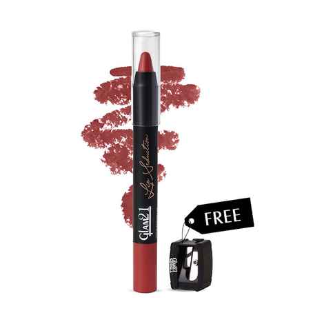Buy Glam 21 Lip Seduction Non- Transfer Crayon Lipstick| Lightweight & Longlasting|Creamy Matte Formula - 2.8 gm|Nude Beauty|11 - Purplle