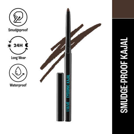 Buy Lakme Eyeconic Kajal Matte Kajal Pencil that lasts 24 Hrs Classic Brown 0.35 gm - Purplle