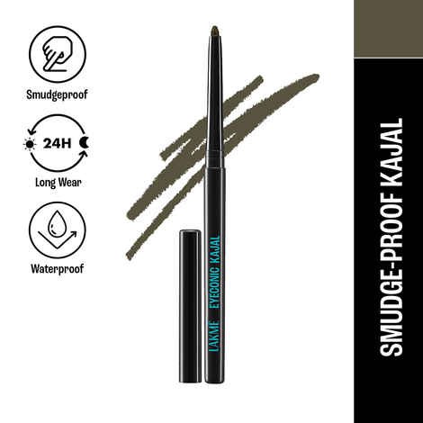 Buy Lakme Eyeconic Kajal, Matte Waterproof, Smudgeproof Kajal that lasts 24 Hrs, Forest Green, 0.35g - Purplle