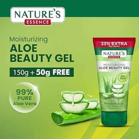 Buy Nature's Essence Moisturizing Aloe Beauty Gel 150 gm+50 gm Free - Purplle