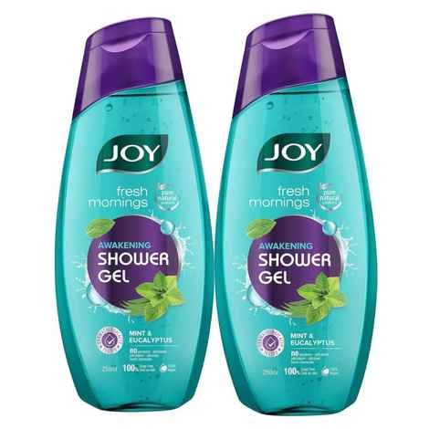 Buy Joy Fresh Mornings Awakening Shower Gel Body Wash (2X250 ml) Combo Pack - Purplle