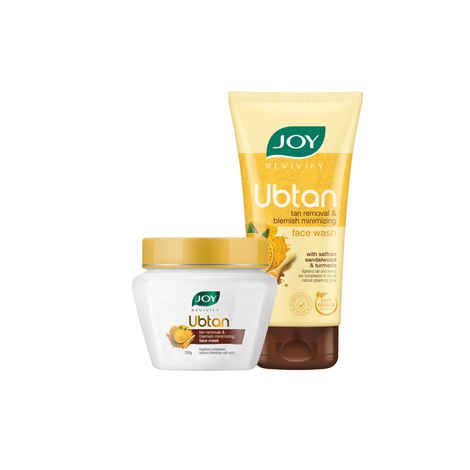 Buy Joy Ubtan Tan Removal Face Wash 150 ml & Ubtan Face Mask 250 ml ( Combo Pack) - Purplle