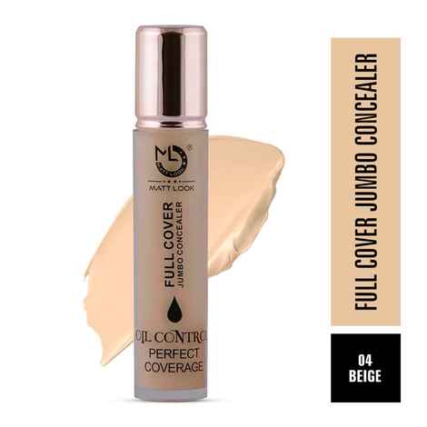 Buy Mattlook Full Cover Jumbo Concealer Oil Control Perfect Coverage, Face Makeup, Beige (11 ml) - Purplle