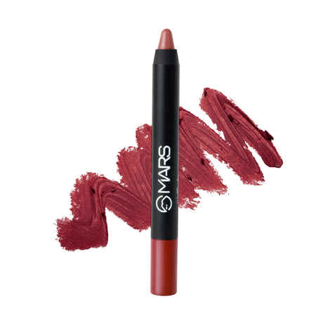 Buy MARS Won't Smudge Won't Budge Crayon Lipstick up to 12 Hours Stay | Matte Finish | Waterproof | Won't Smudge Won't Budge Lip Crayon (3.5 gm) (03-No Filter) - Purplle