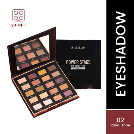 Buy Swiss Beauty Eyeshadow SB-ES01-02 Royal Tribe - 25 gm - Purplle