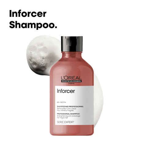 Buy L'Oreal Professionnel Inforcer Shampoo for Reduced Hair Breakage 300 ml | With Biotin & Vitamin B6 - Purplle