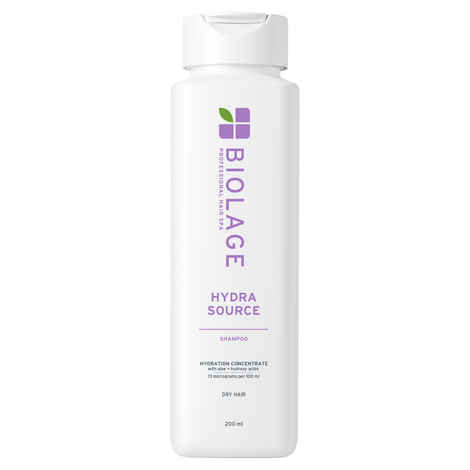 Biolage Hydrasource Shampoo for Dry Hair with Fermented Aloe and Hydroxy Acid for Hydrated and Moisturised Hair for Professional Hair Care Paraben Free Treatment for Women and Men, 200 ml