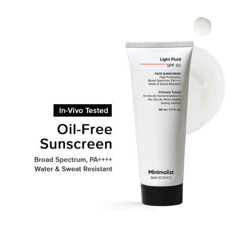Minimalist Light Fluid SPF 50 Face Sunscreen (50 ml)