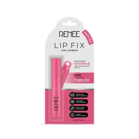 Buy RENEE Lip Fix Lip Balm 03 Mimosa, Heals, Lightens & Nourishes, Dual Core Care Enriched with Vitamin E, Shea Butter & Jojoba Oil for Dry & Chapped Dry Lips, 1.6 gm - Purplle