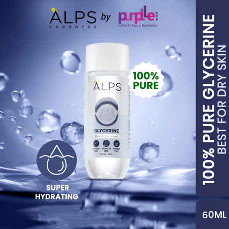 Buy Alps Goodness 100% Pure Glycerine (60 ml)A | Super Hydrating - Best For Dry Skin | Vegan | For Both Hair & Skin | Silicone & Paraben Free - Purplle
