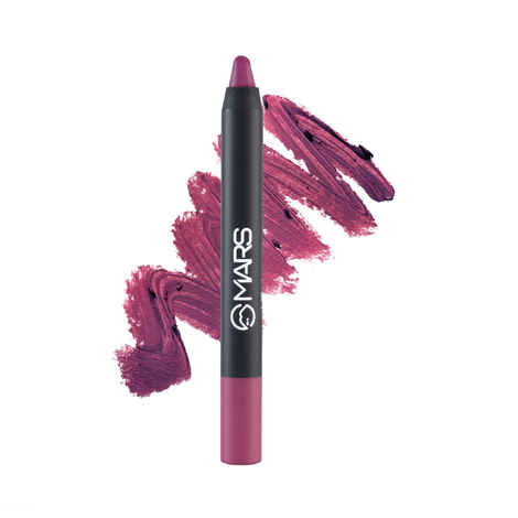 MARS Won't Smudge Won't Budge Crayon Lipstick up to 12 Hours Stay | Matte Finish | Waterproof | Won't Smudge Won't Budge Lip Crayon (3.5 gm) (14-I Am Relentless)