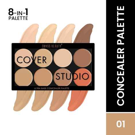 Buy Swiss Beauty Ultra Base Concealer Palette- Multi-01 (19 gm) - Purplle