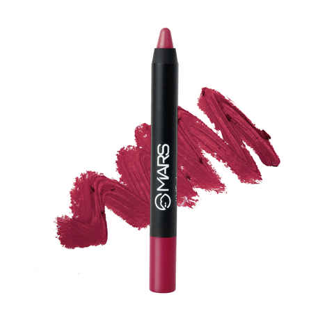 MARS Won't Smudge Won't Budge Crayon Lipstick up to 12 Hours Stay | Matte Finish | Waterproof | Won't Smudge Won't Budge Lip Crayon (3.5 gm) (08-I Am Powerful)