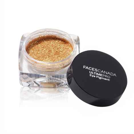 Buy FACES CANADA Ultime Pro Eye Pigment - Gold 02, 1.8 gm | Shimmery Finish | Long-Lasting | Intense Pigment | Excellent Color Payoff | Smooth Application - Purplle