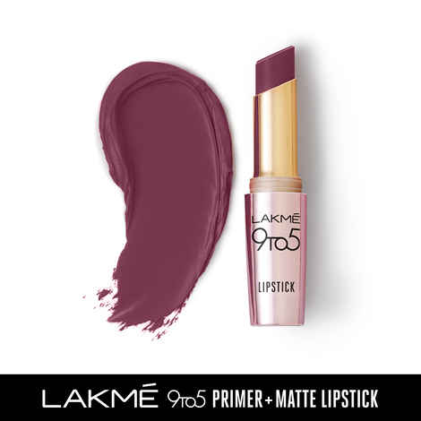Buy Lakme 9TO5 Primer + Matte Lip Color MM2 Garnet Punch (3.6 gm) - Purplle