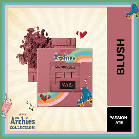 Buy Maybelline NY Blush, Fit Me Blush, The Archies Collection, 60 Passionate, 4.5 gm - Purplle