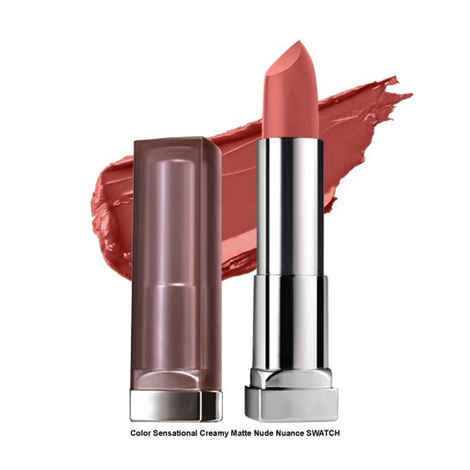 Buy Maybelline New York Color Sensational Creamy Matte Lipstick, 657 Nude Nuance, 3.9 gm - Purplle