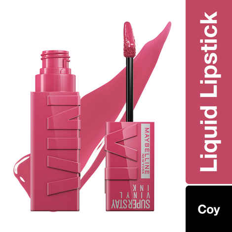 Buy Maybelline Superstay Vinyl Ink Liquid Lipstick, Coy | High Shine That Lasts for 16 HRs | Enriched With Vitamin E & Aloe 4.2 ml - Purplle