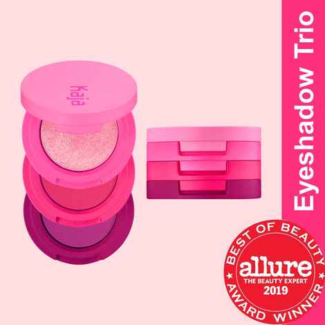 Buy KAJA Beauty Bento Collection| Bouncy Shimmer Eyeshadow Trio | 05 Hella Azalea - punchy purple | Cruelty free, K-Beauty Mini Palettes - 4.1 gm - Purplle